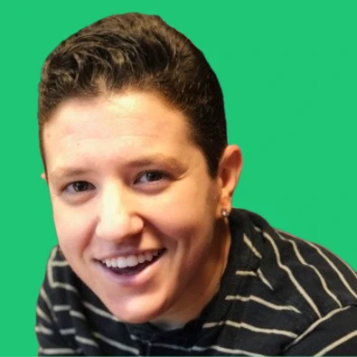 Amy posing for a headshot