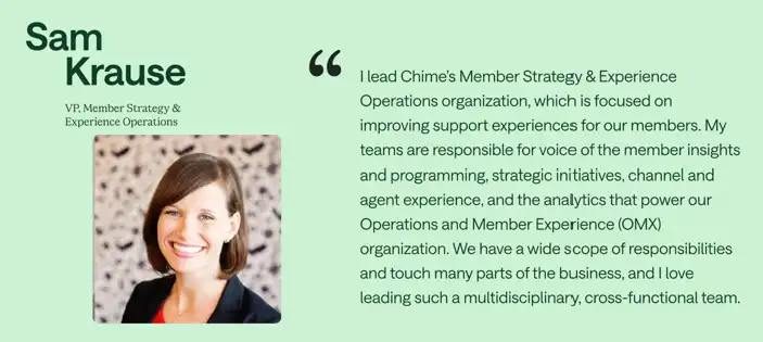 Chimers in leadership: Meet Sam Krause, VP, Member Strategy & Experience Operations - Content Image 1