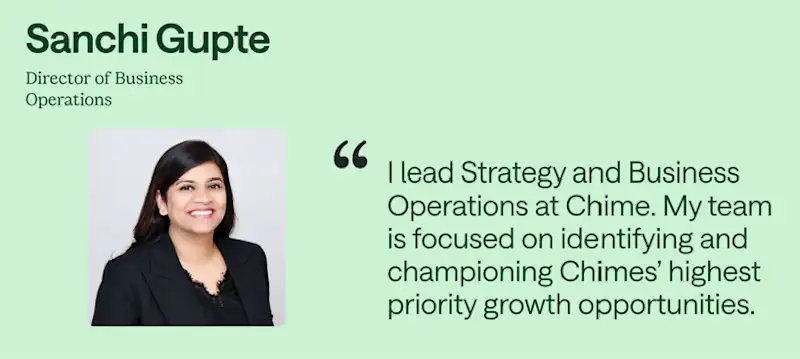 Chimers in Leadership: Meet Sanchi Gupte, Director of Business Operations - Content Image 1