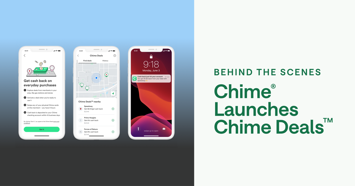 Behind the scenes Chime® Launches Chime Deals Chime Careers